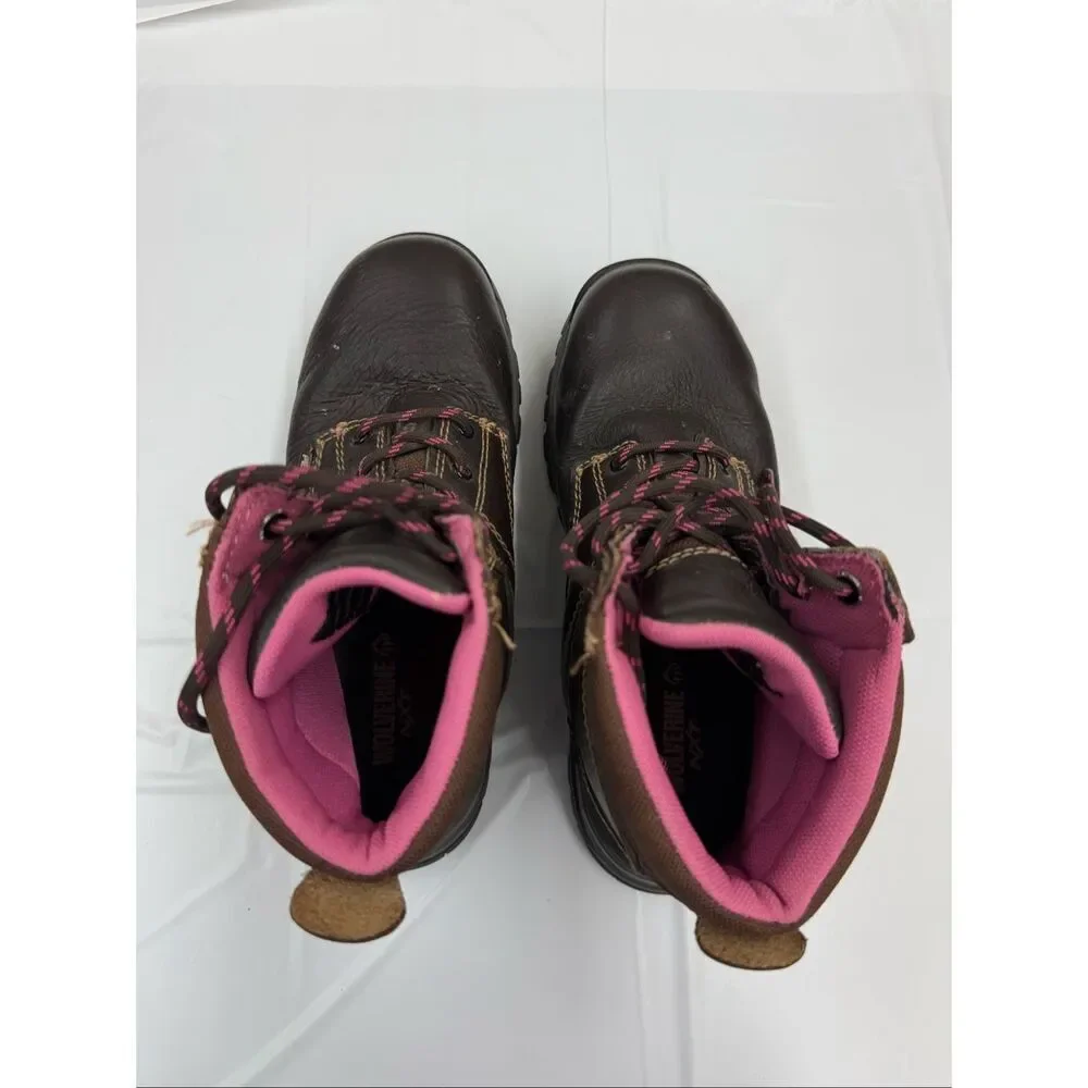 Wolverine Women’s Piper Waterproof Composite Toe Brown Work Boot Size 7